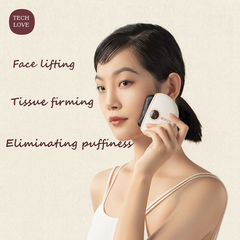 Electric Gua Sha Face Lifting Puffiness Eliminating Device Face Neck Shaping